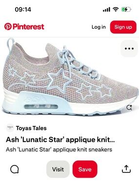 ASH Lunatic Star Knit Sneakers - Blue
